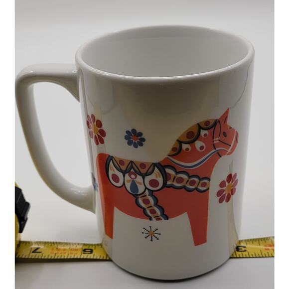 Bergquist Imports Swedish Orange Dala Horse Coffee Mug - Picture 8 of 8